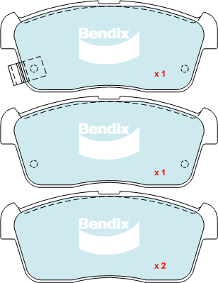 Brake Pad Set, disc brake (DB1674 GCT)