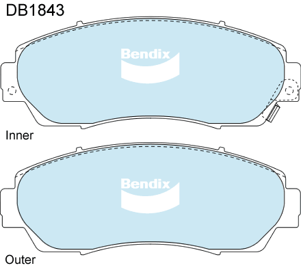 Brake Pad Set, disc brake (DB1843 4WD)
