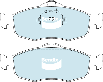 Brake Pad Set, disc brake (DB1299 GCT)