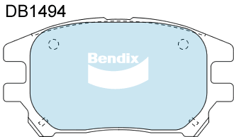 Brake Pad Set, disc brake (DB1494 4WD)