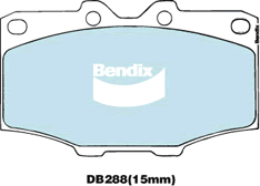 Brake Pad Set, disc brake (DB288 4WD)