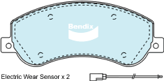 Brake Pad Set, disc brake (DB1915 4WD)