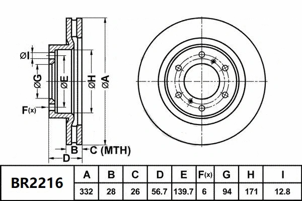 Brake Disc (BR2216 ULT)