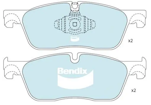 Brake Pad Set, disc brake (DB2511 EURO+)