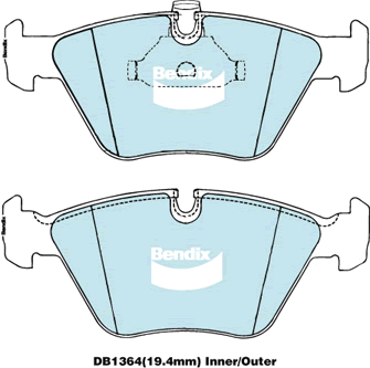 Brake Pad Set, disc brake (DB1364 EURO+)