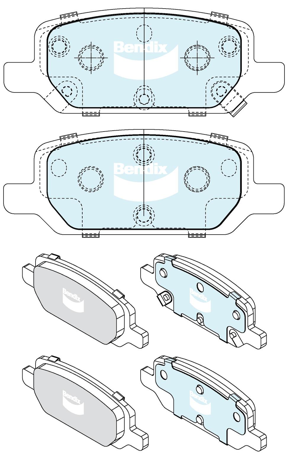 Brake Pad Set, disc brake (DB2676 EV)