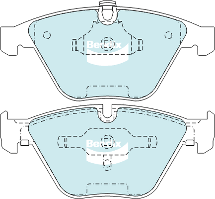 Brake Pad Set, disc brake (DB2187 EURO+)