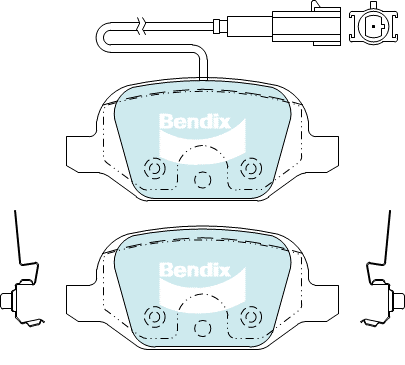Brake Pad Set, disc brake (DB2381 EURO+)