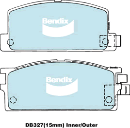 Brake Pad Set, disc brake (DB327 4WD)