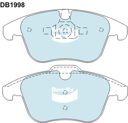 Brake Pad Set, disc brake (DB1998 EURO+)