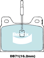 Brake Pad Set, disc brake (DB71 GCT)