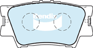 Brake Pad Set, disc brake (DB1832 4WD)