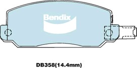 Brake Pad Set, disc brake (DB358 GCT)