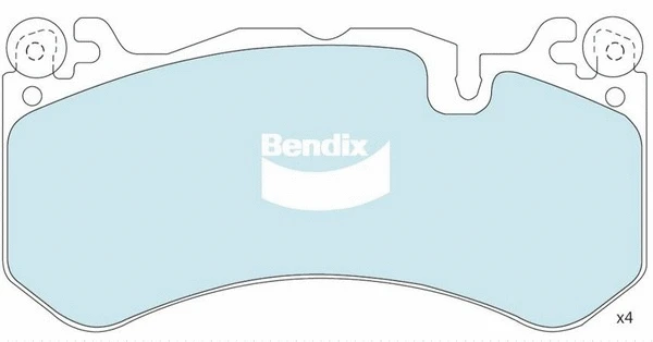 Brake Pad Set, disc brake (DB2515 EURO+)