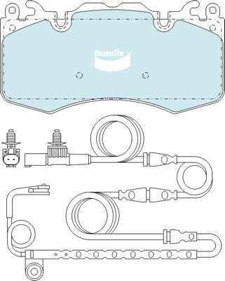 Brake Pad Set, disc brake (DB2204 EURO+)