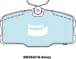 Brake Pad Set, disc brake (DB354 GCT)