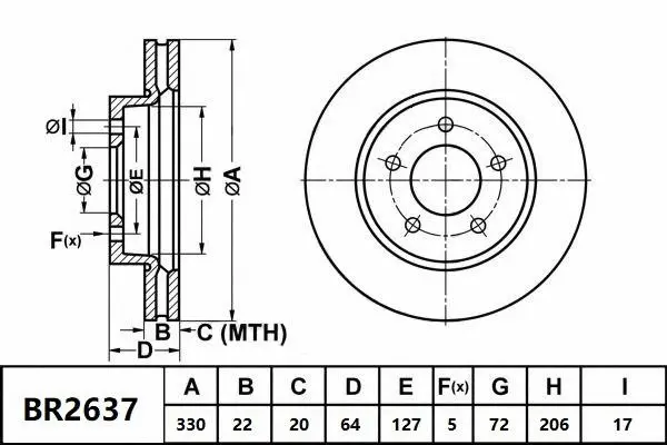 Brake Disc (BR2637 ULT)