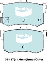Brake Pad Set, disc brake (DB437 GCT)