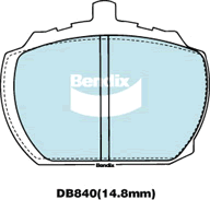 Brake Pad Set, disc brake (DB840 GCT)