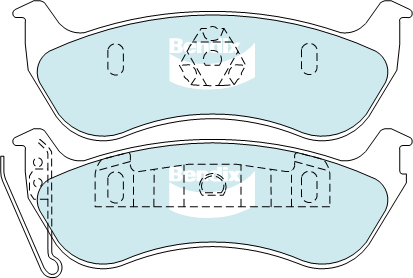 Brake Pad Set, disc brake (DB2163 4WD)