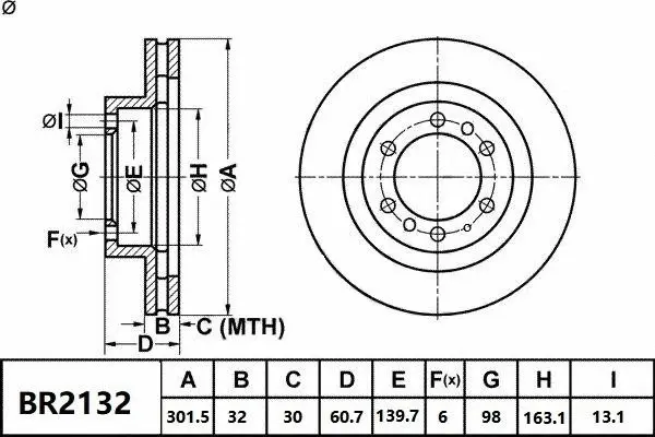 Brake Disc (BR2132 ULT4WD)