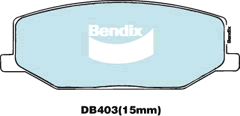 Brake Pad Set, disc brake (DB403 GCT)