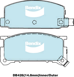Brake Pad Set, disc brake (DB426 GCT)