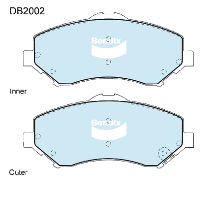 Brake Pad Set, disc brake (DB2002 4WD)