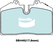 Brake Pad Set, disc brake (DB440 GCT)