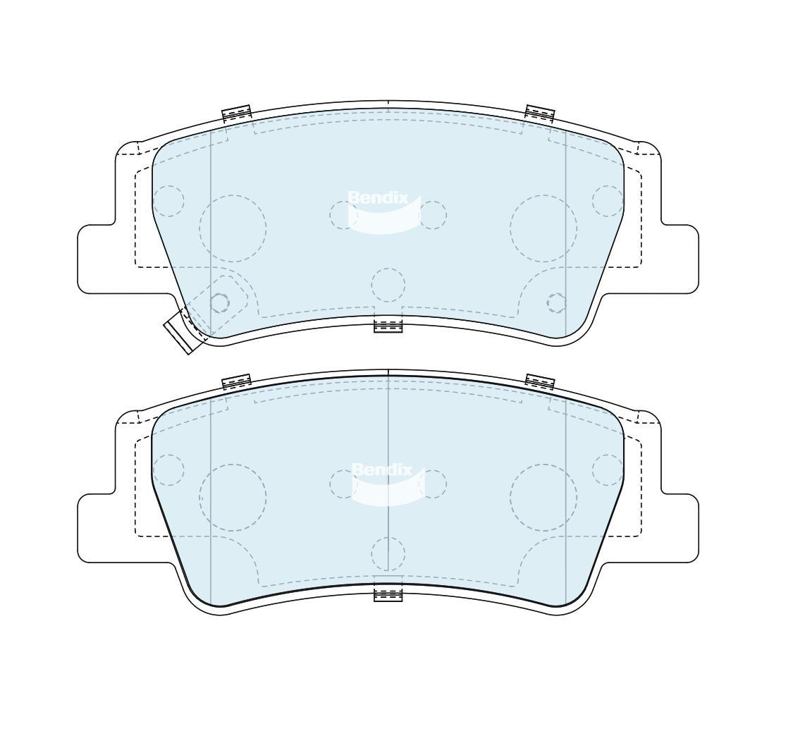 Brake Pad Set, disc brake (DB2612 4WD)