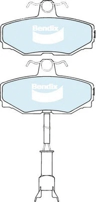 Brake Pad Set, disc brake (DB1226 GCT)