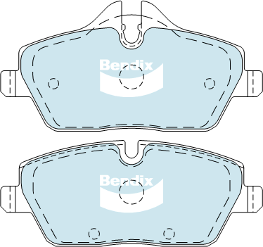Brake Pad Set, disc brake (DB1782 EURO+)