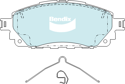 Brake Pad Set, disc brake (DB2396 4WD)