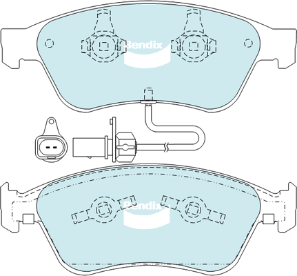 Brake Pad Set, disc brake (DB2202 EURO+)