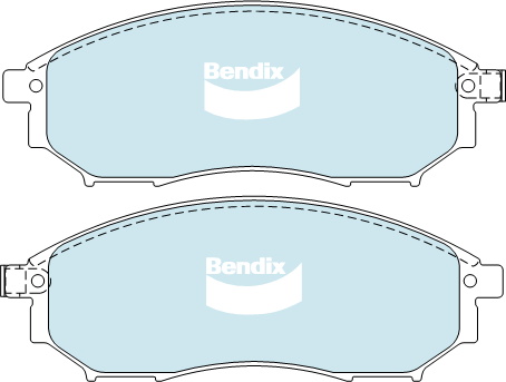 Brake Pad Set, disc brake (DB1696 4WD)