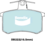 Brake Pad Set, disc brake (DB222 EURO+)