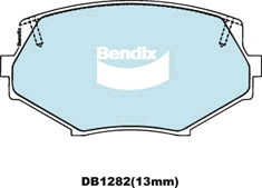 Brake Pad Set, disc brake (DB1282 GCT)