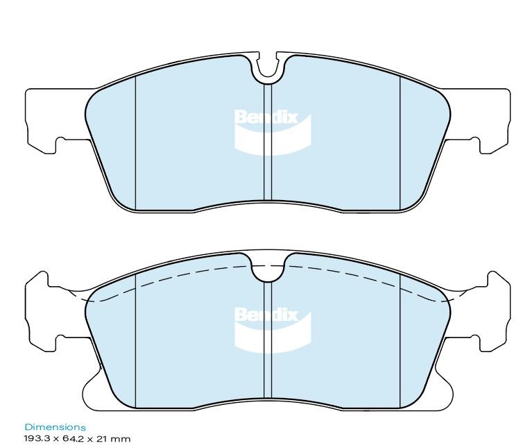 Brake Pad Set, disc brake (DB2394 EURO+)