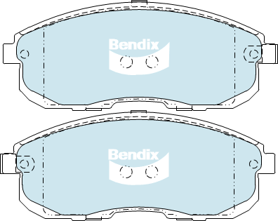 Brake Pad Set, disc brake (DB2287 GCT)