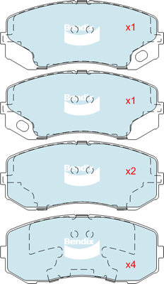 Brake Pad Set, disc brake (DB2158 HD)