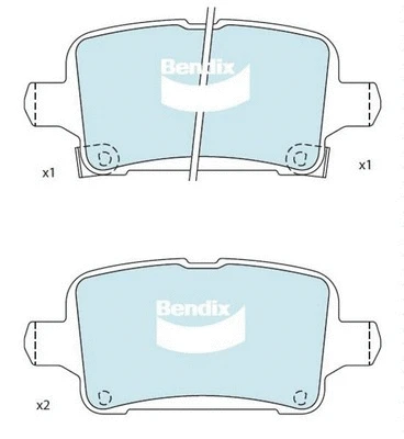 Brake Pad Set, disc brake (DB2488 GCT)