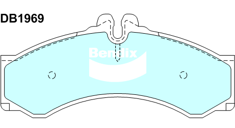 Brake Pad Set, disc brake (DB1969 HD)