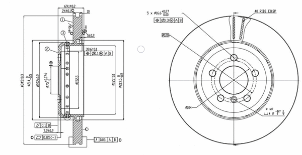 Brake Disc (BR9667 EURO+)