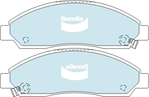 Brake Pad Set, disc brake (DB1468 4WD)