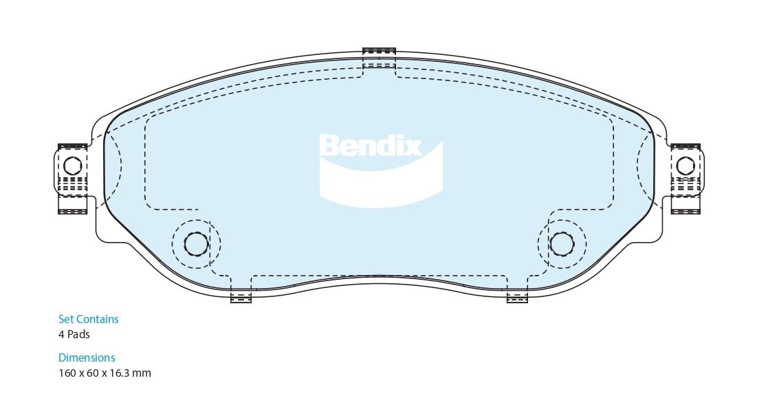 Brake Pad Set, disc brake (DB2619 HD)