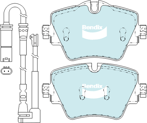Brake Pad Set, disc brake (DB2377 EURO+)