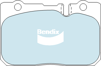 Brake Pad Set, disc brake (DB1421 GCT)