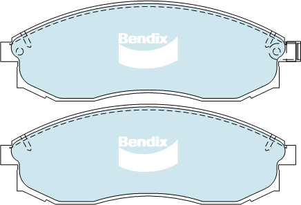 Brake Pad Set, disc brake (DB1308 GCT)