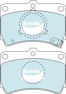 Brake Pad Set, disc brake (DB406 GCT)