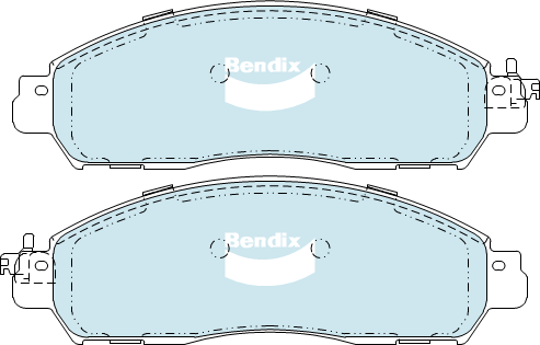 Brake Pad Set, disc brake (DB2374 4WD)